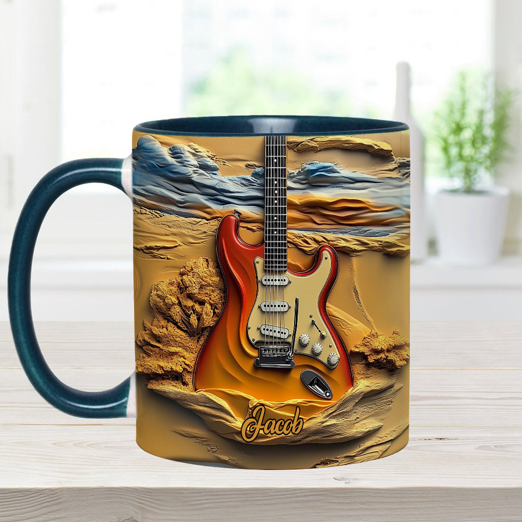 Love Guitar - Personalized Guitar Accent Mug