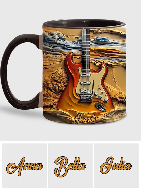Love Guitar - Personalized Guitar Accent Mug
