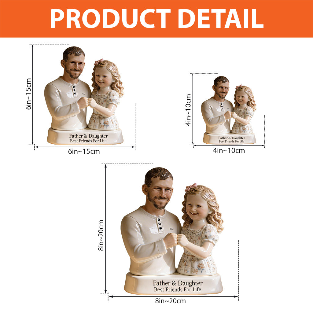 Ewige Bindung - Personalisierte Vater Acrylplakette in individueller Form