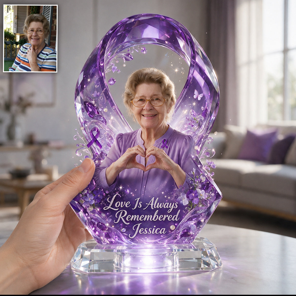 Every Memory Matters - Personalized Alzheimer Awareness Custom Shaped Acrylic Plaque