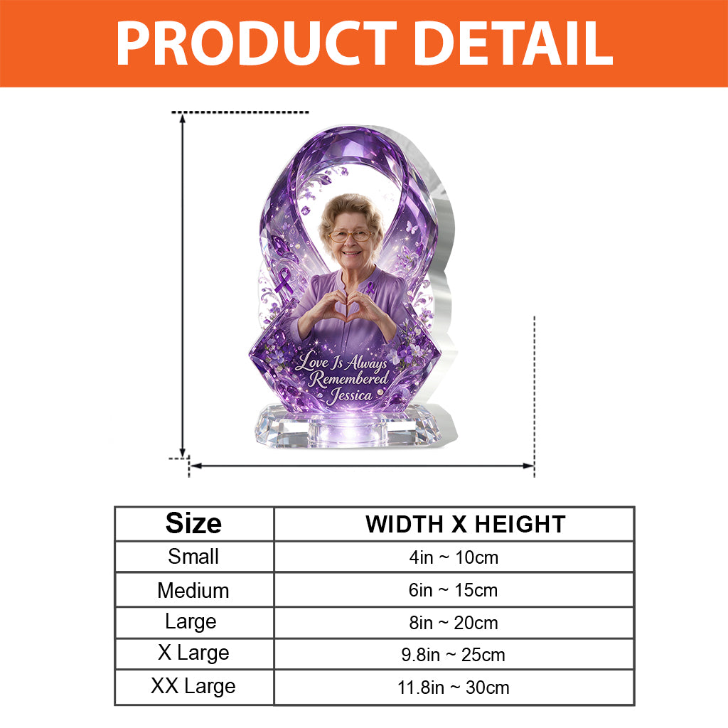 Every Memory Matters - Personalized Alzheimer Awareness Custom Shaped Acrylic Plaque