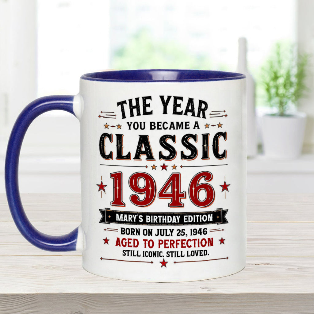 Birthday Gift - Personalized Birthday Accent Mug