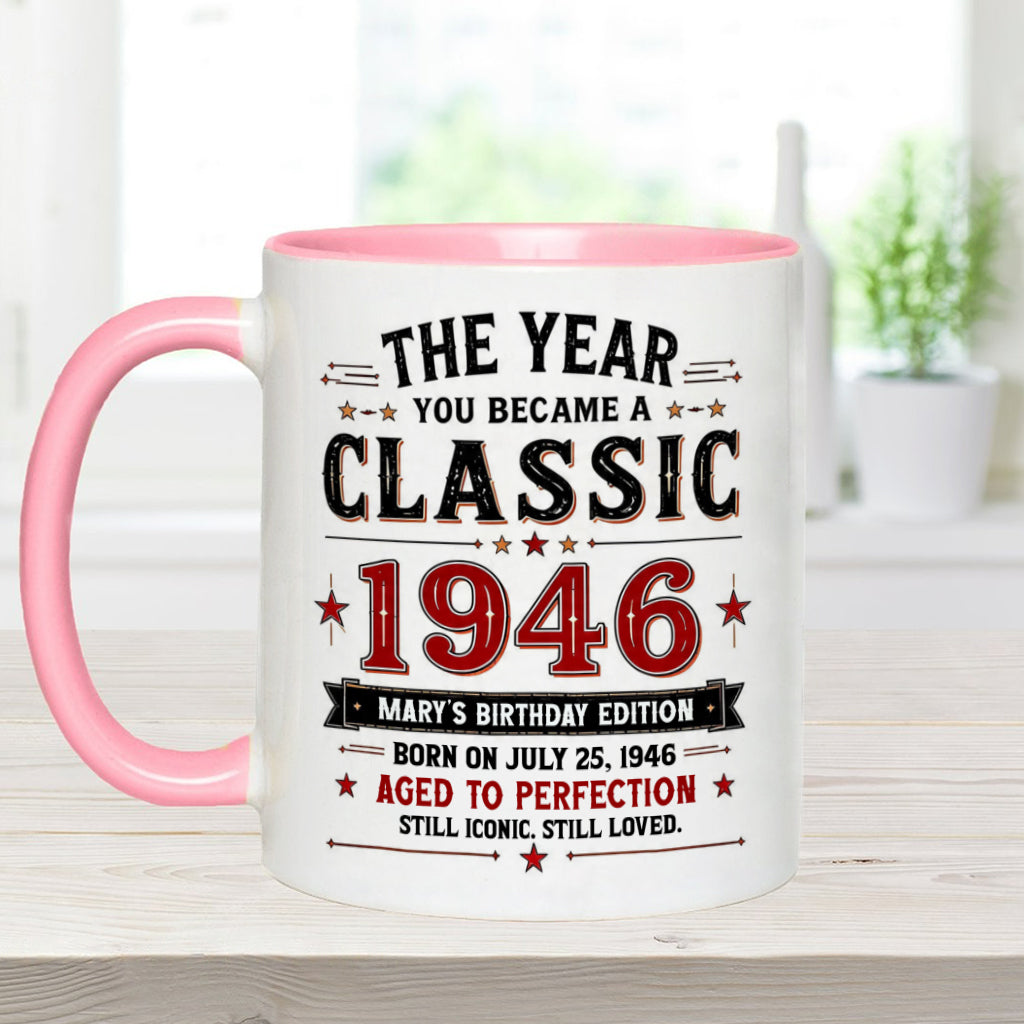 Birthday Gift - Personalized Birthday Accent Mug