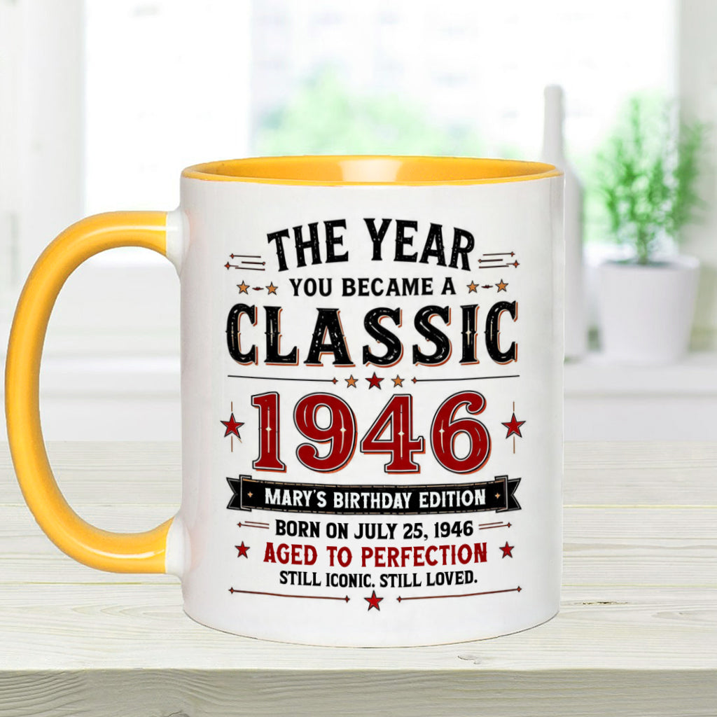 Birthday Gift - Personalized Birthday Accent Mug
