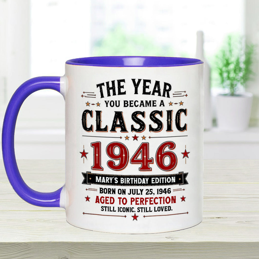 Birthday Gift - Personalized Birthday Accent Mug