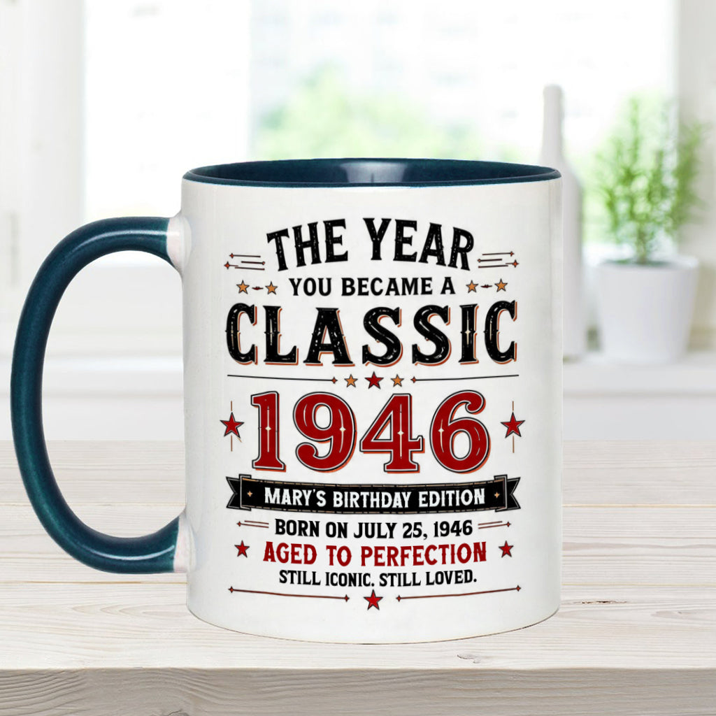 Birthday Gift - Personalized Birthday Accent Mug