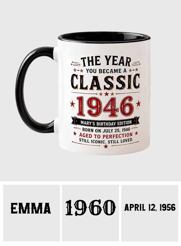 Birthday Gift - Personalized Birthday Accent Mug
