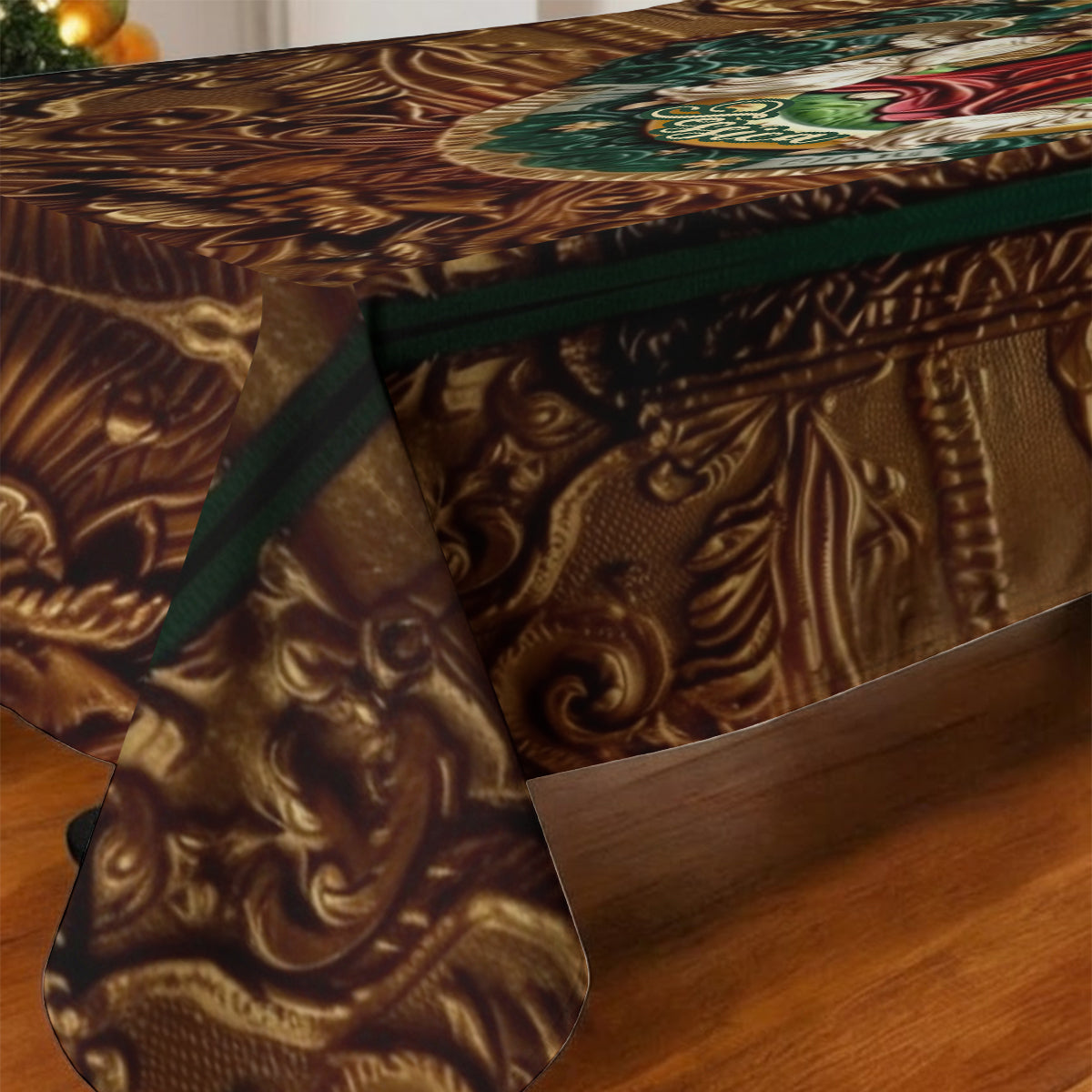 Personalisierte christliche Tischdecke mit Motiv Unserer Lieben Frau von Guadalupe