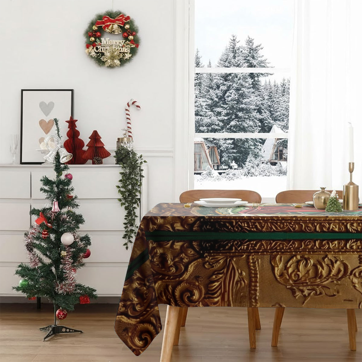 Personalisierte christliche Tischdecke mit Motiv Unserer Lieben Frau von Guadalupe