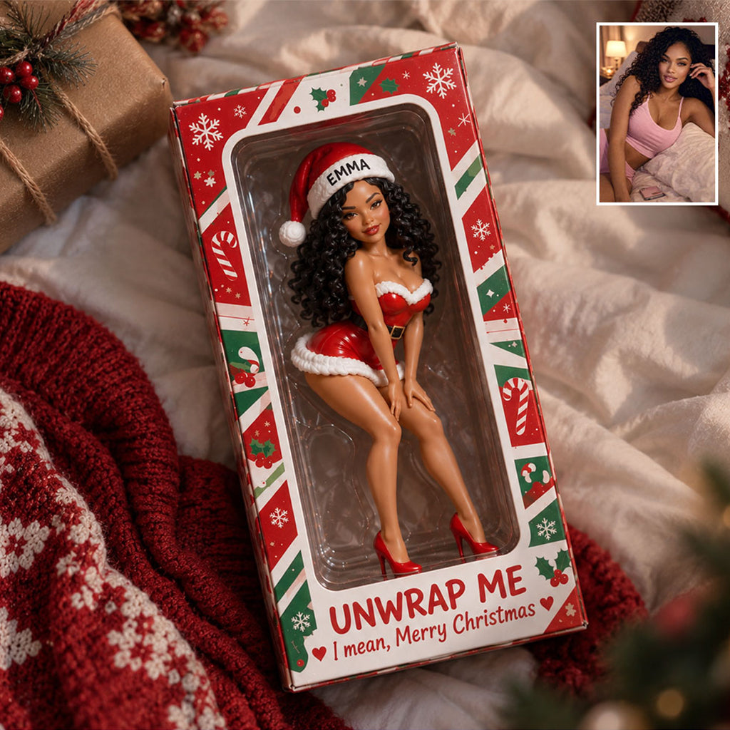Unwrap Me - Personalized Spicy Couple Custom Shaped Acrylic Plaque