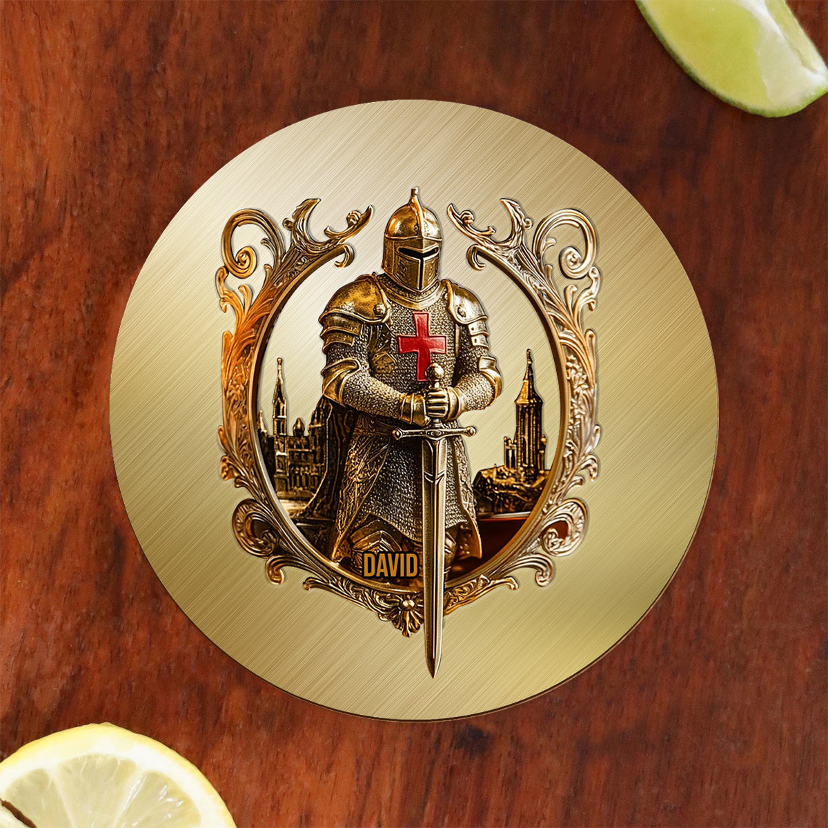 Knight Of God - Personalized Christian Whiskey Glass