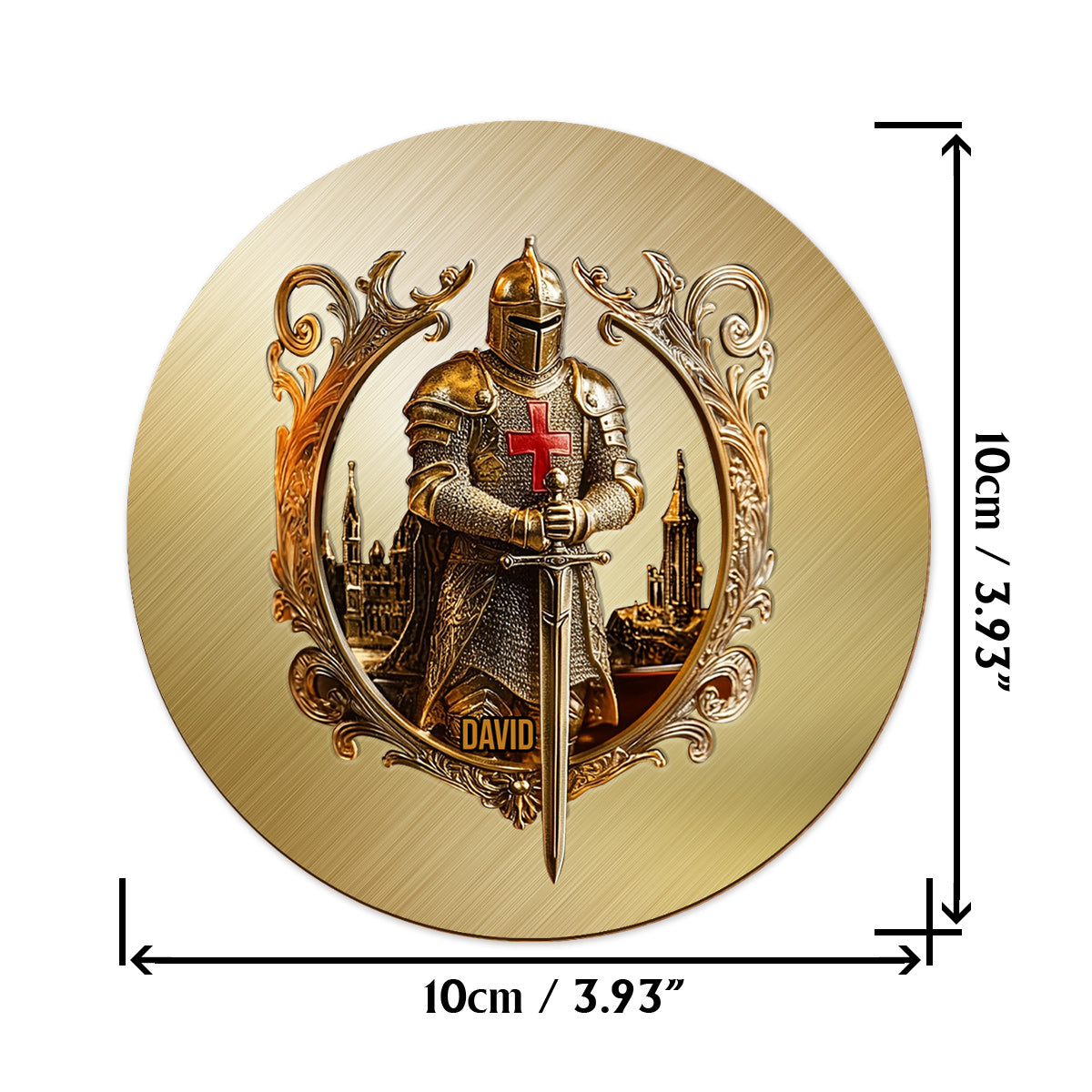 Knight Of God - Personalized Christian Whiskey Glass