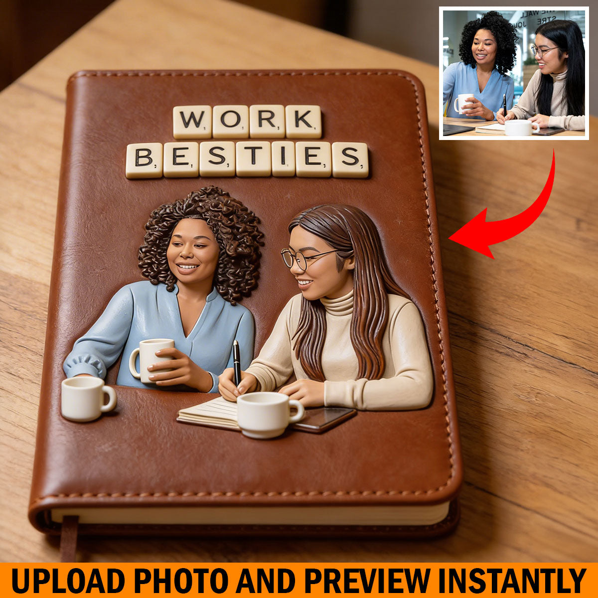 Dream Team - Personalized Colleague Leather Journal