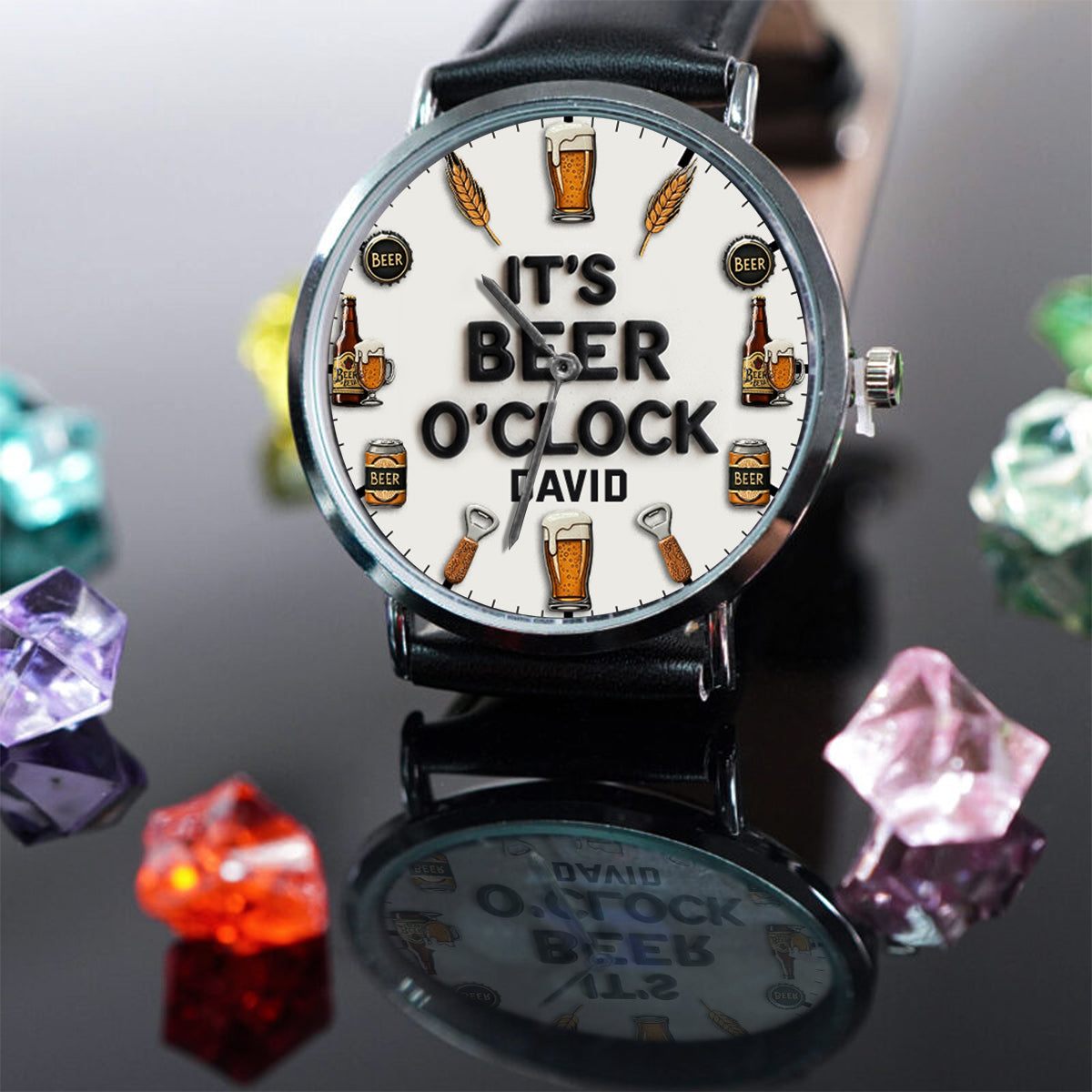 Zeit für Bier – Personalisierte Bier-Handuhr