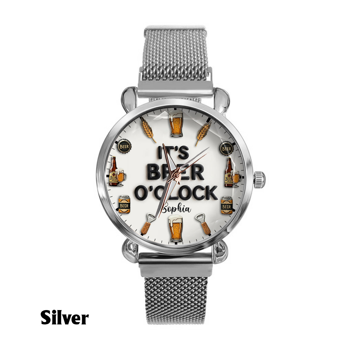 It's Beer Time - Personalized Beer Women Hand Watch