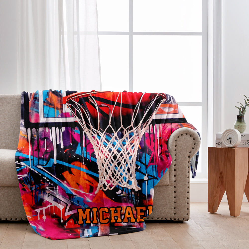 Cooles Basketball-Design – Personalisierte Basketballdecke