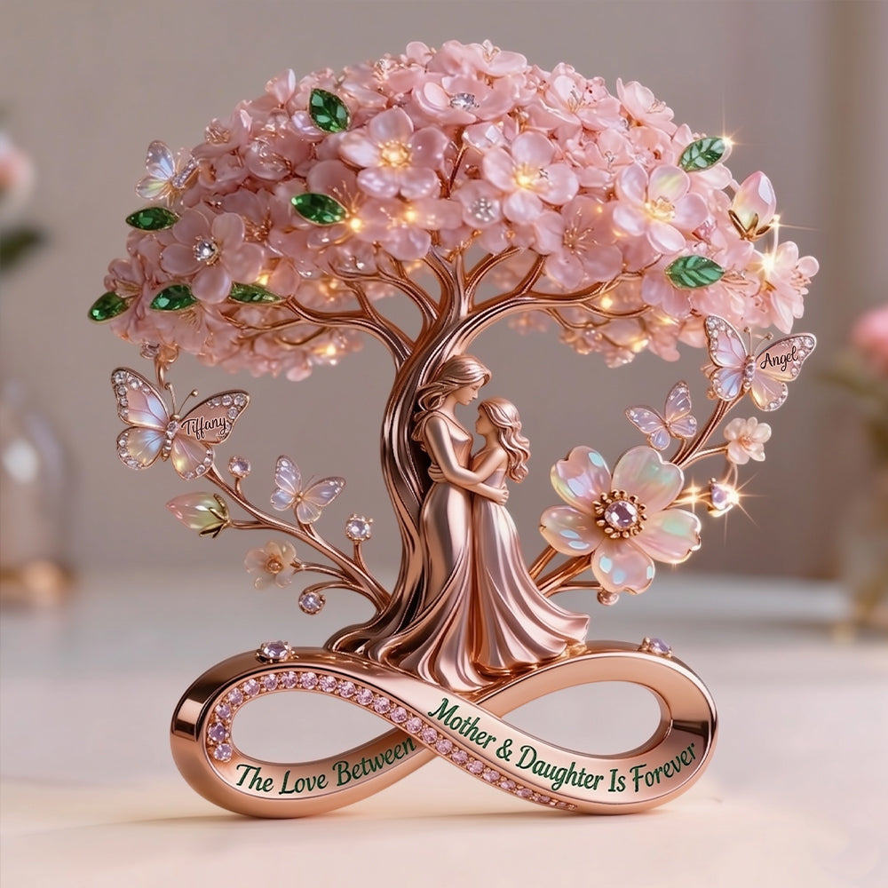 Die Liebe zwischen Mutter und Tochter ist für immer - Personalisierte Mutter Acrylplakette in benutzerdefinierter Form