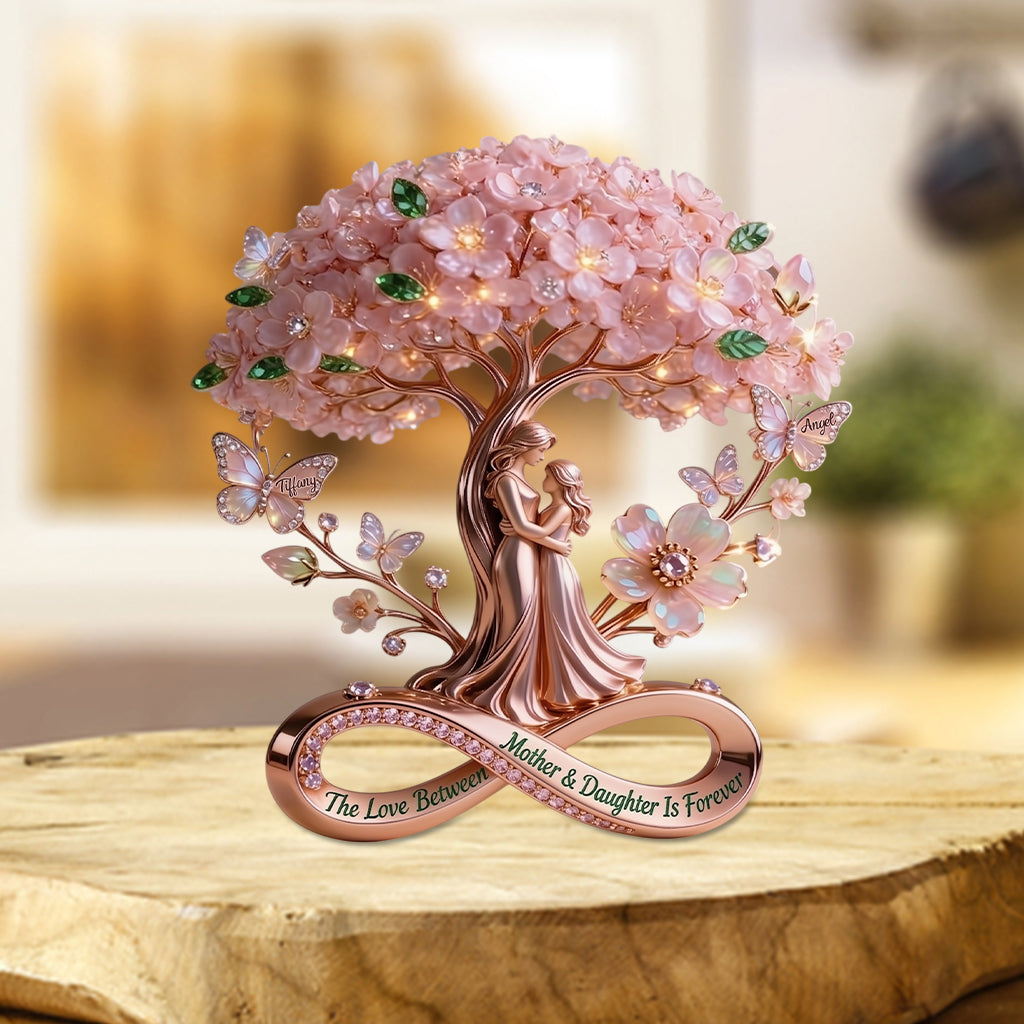 Die Liebe zwischen Mutter und Tochter ist für immer - Personalisierte Mutter Acrylplakette in benutzerdefinierter Form