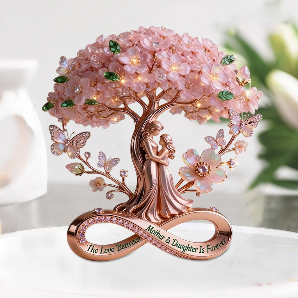 Die Liebe zwischen Mutter und Tochter ist für immer - Personalisierte Mutter Acrylplakette in benutzerdefinierter Form