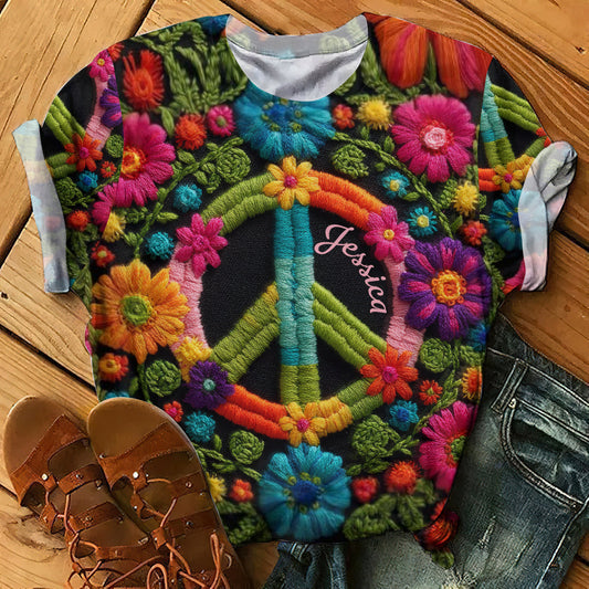 Hippie Soul - Personalized Hippie All Over Shirt