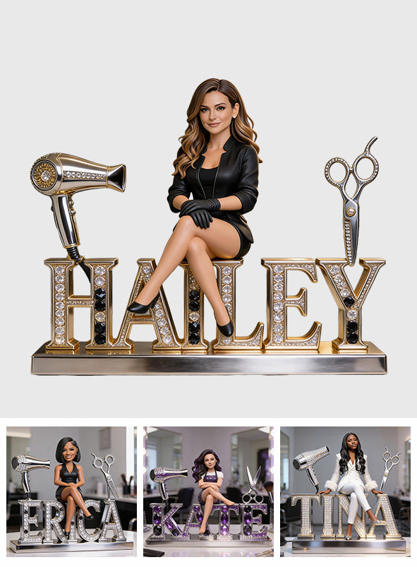 Custom Any Photo Hairdresser - Personalized Hairdresser Custom Shaped Acrylic Plaque