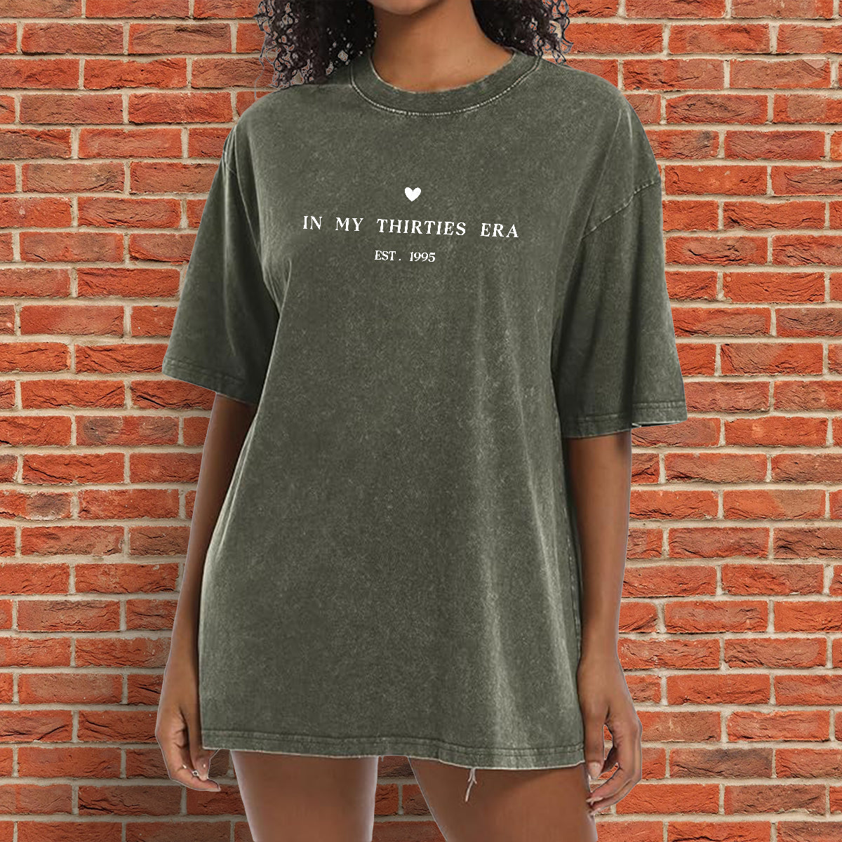 Birthday Gift - Personalized Birthday Washed T-Shirt