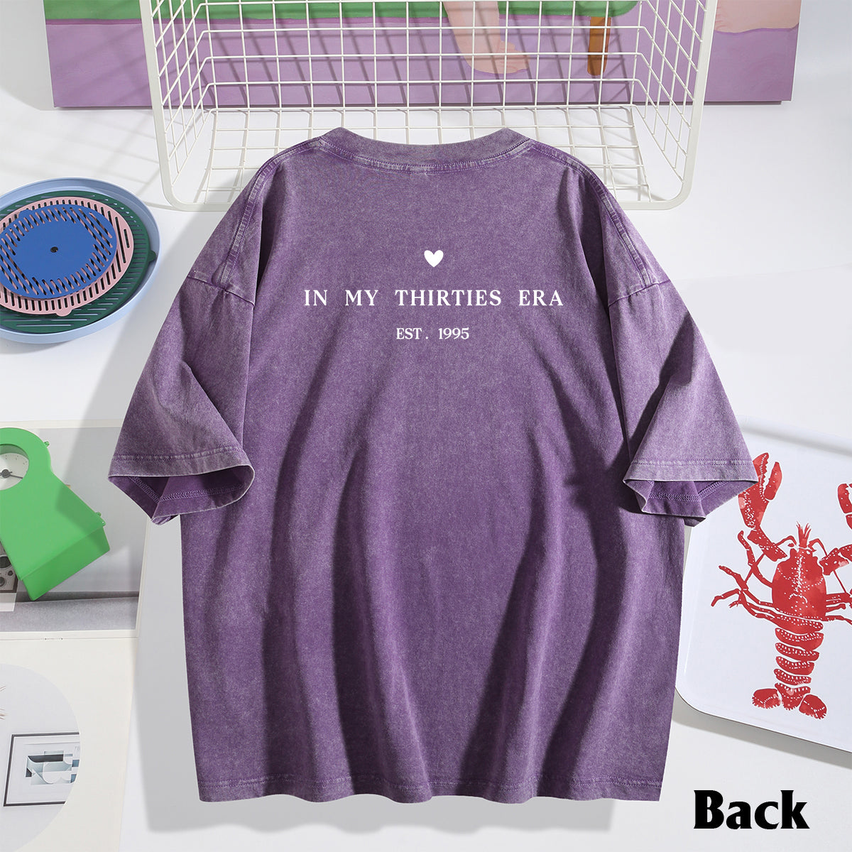 Birthday Gift - Personalized Birthday Washed T-Shirt