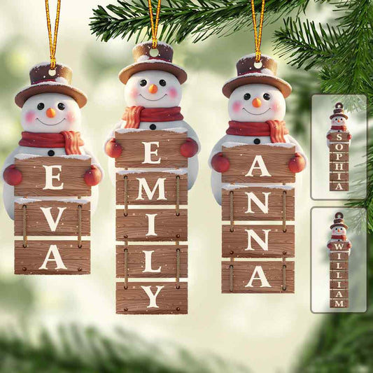 Merry Christmas - Personalized Family Ornament