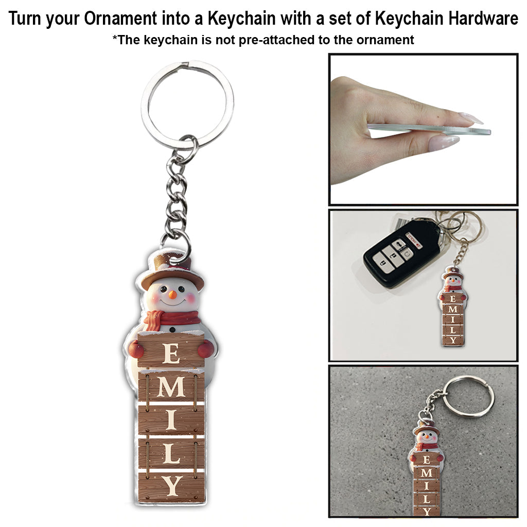 Merry Christmas - Personalized Family Ornament