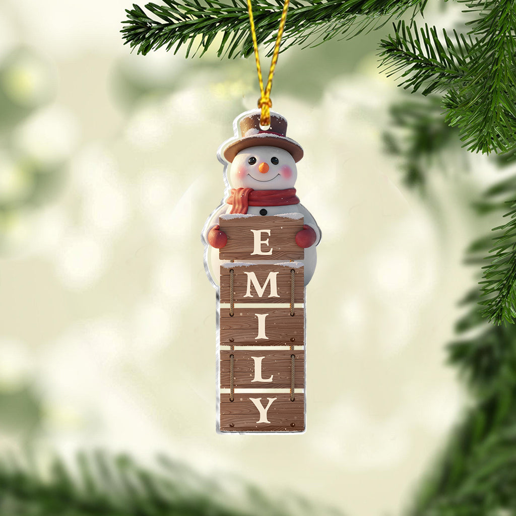 Merry Christmas - Personalized Family Ornament