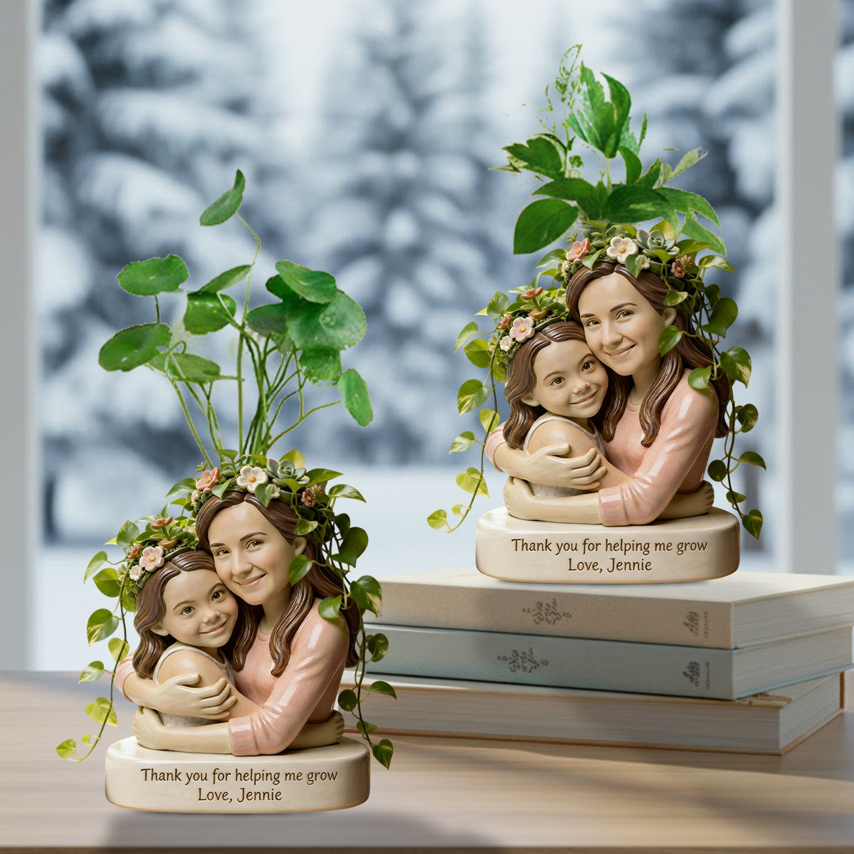 Vase à fleurs en acrylique personnalisé à partir de n'importe quelle photo - Vase à fleurs en acrylique de forme personnalisée pour le jardinage