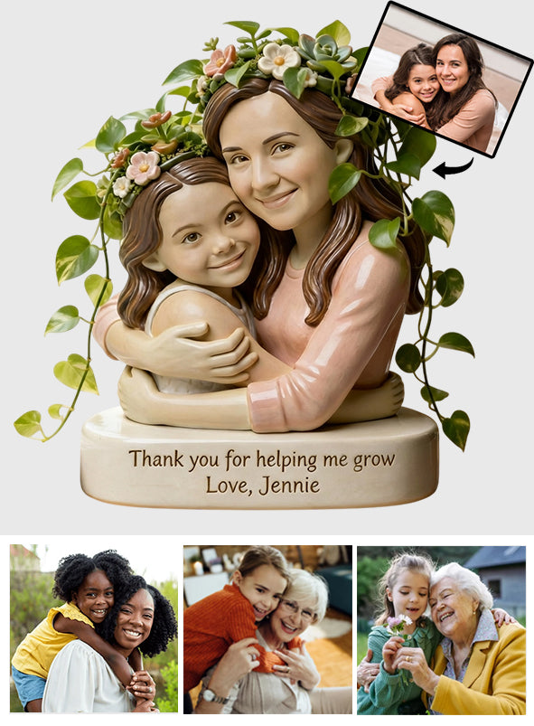 Vase à fleurs en acrylique personnalisé à partir de n'importe quelle photo - Vase à fleurs en acrylique de forme personnalisée pour le jardinage