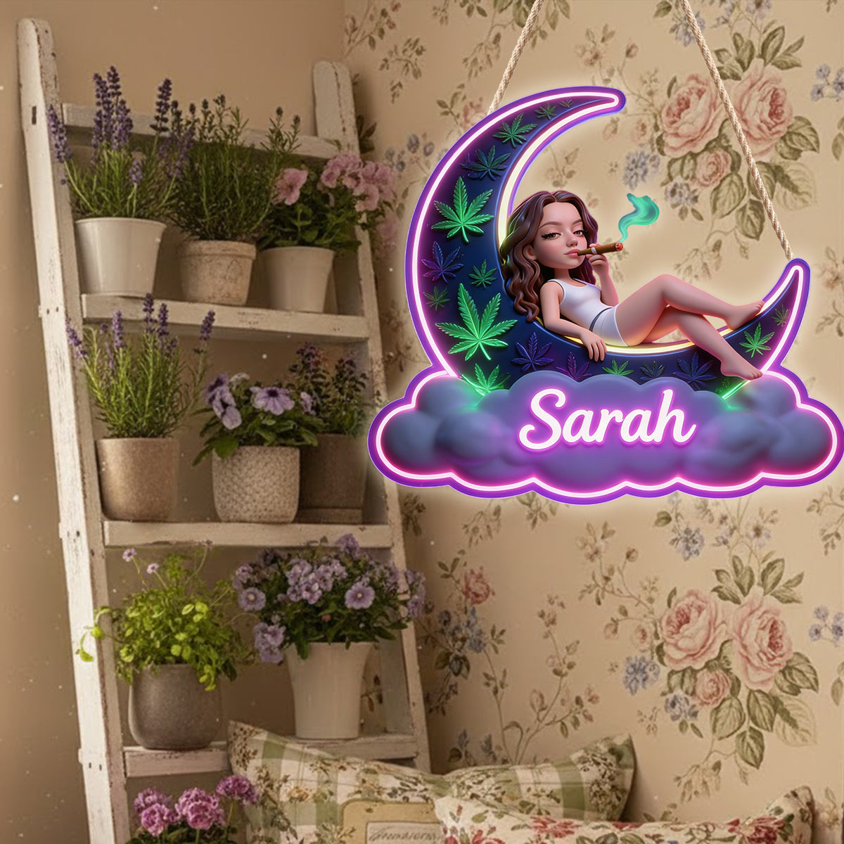 Any Photo - Personalized Weed LED Light Acrylic Sign