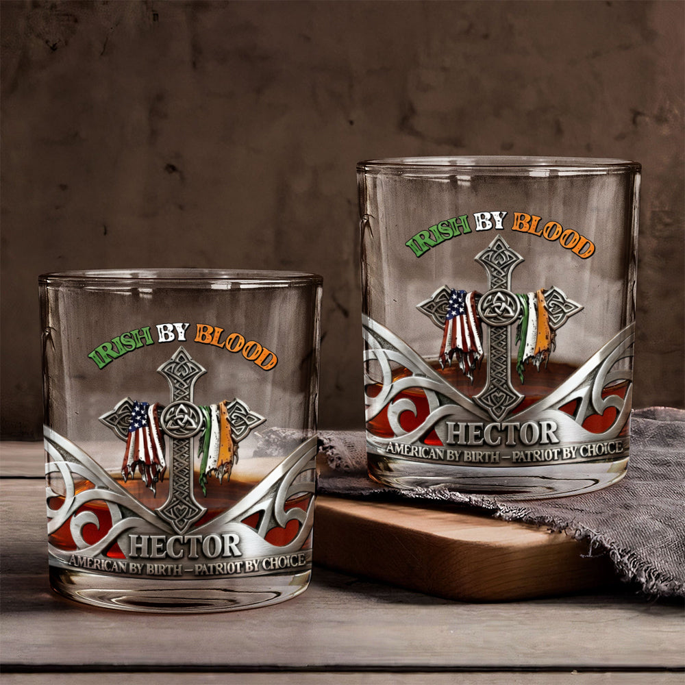 Irish By Blood - Personalized Irish Whiskey Glass
