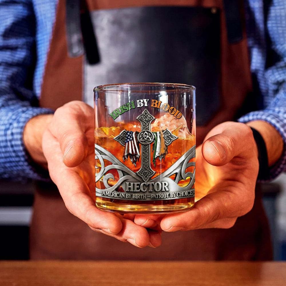 Irish By Blood - Personalized Irish Whiskey Glass
