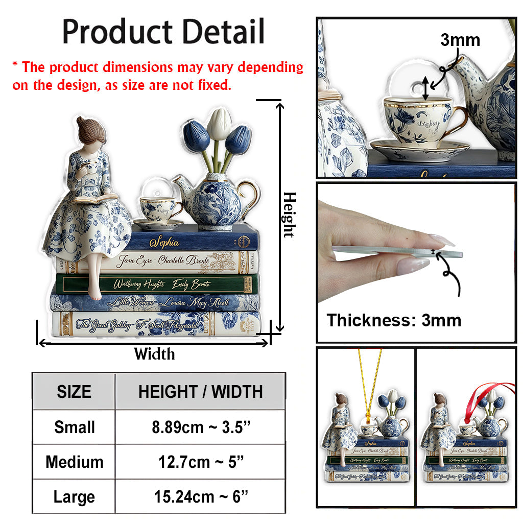 Love Books - Personalized Book Ornament