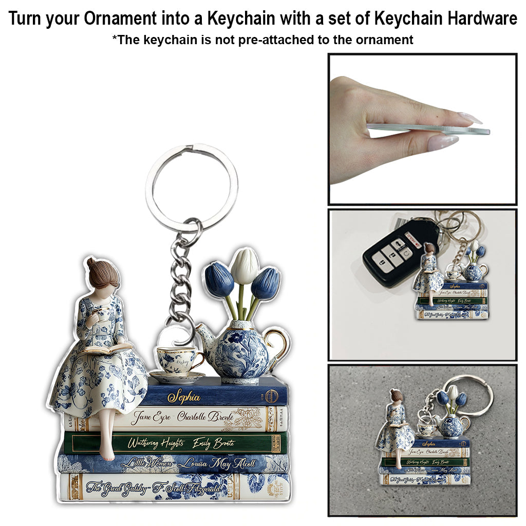 Love Books - Personalized Book Ornament