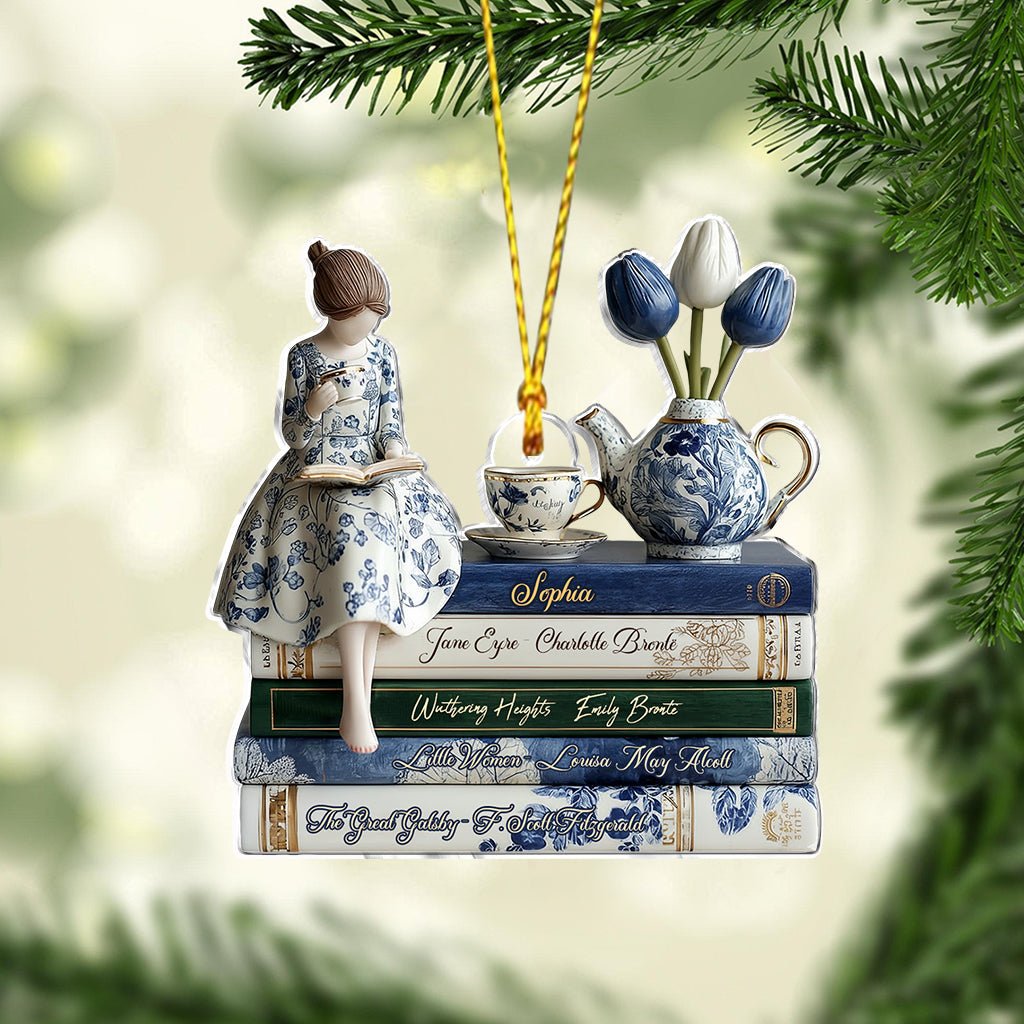 Love Books - Personalized Book Ornament