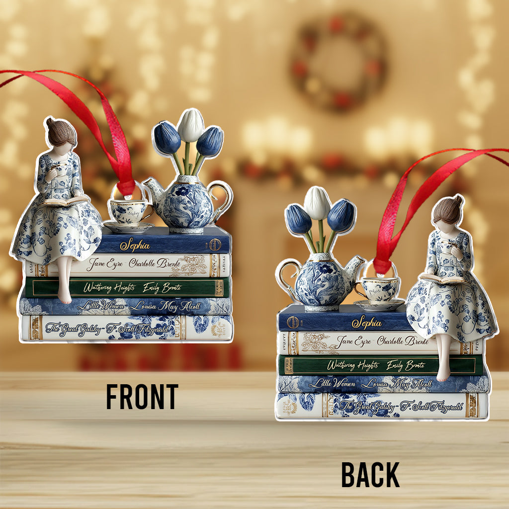 Love Books - Personalized Book Ornament