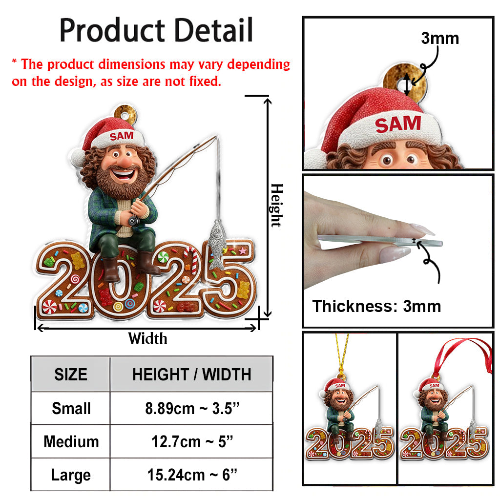 Cadeau mascotte de pêche - Ornement de pêche personnalisé