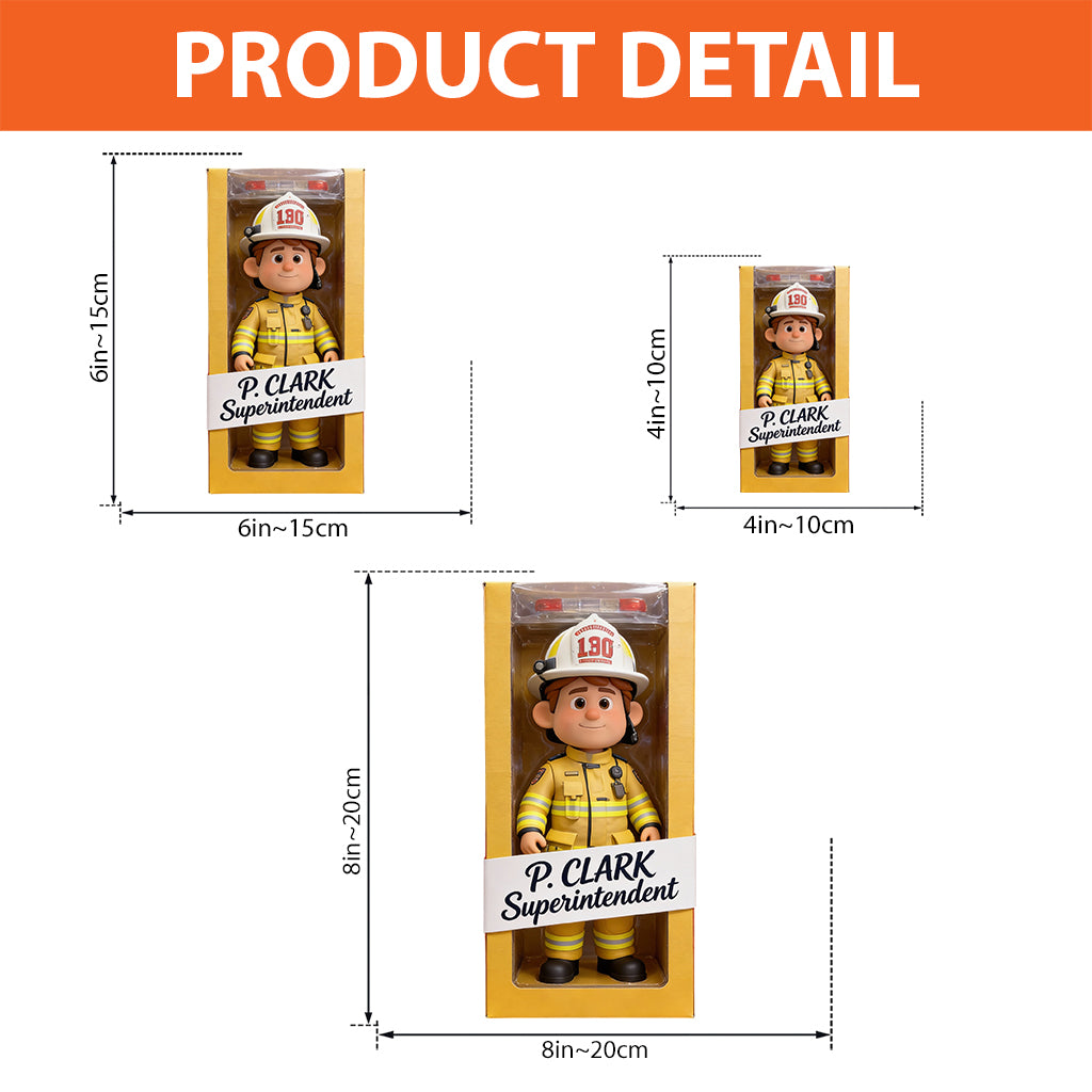 Geschenk für Feuerwehrleute – Personalisierte Acrylplakette in individueller Feuerwehrform