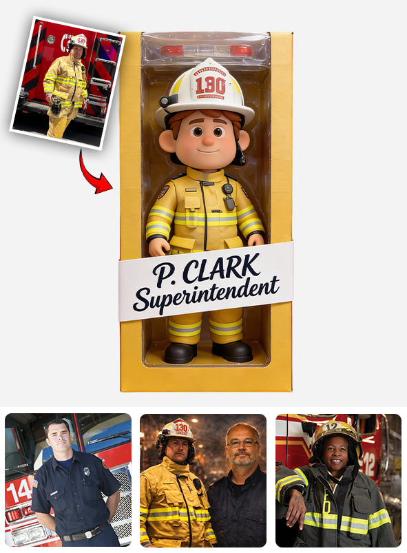Geschenk für Feuerwehrleute – Personalisierte Acrylplakette in individueller Feuerwehrform