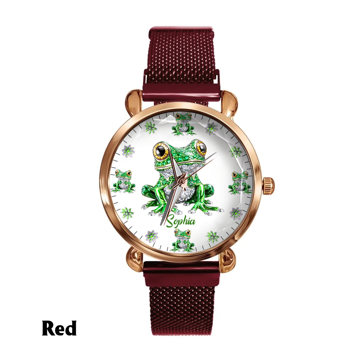 Love Frogs - Personalized Frog Women Hand Watch