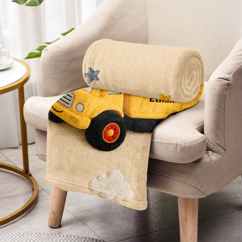 Any Photo, Any Vehicle - Personalized Kid Blanket
