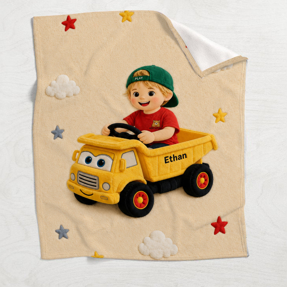 Any Photo, Any Vehicle - Personalized Kid Blanket