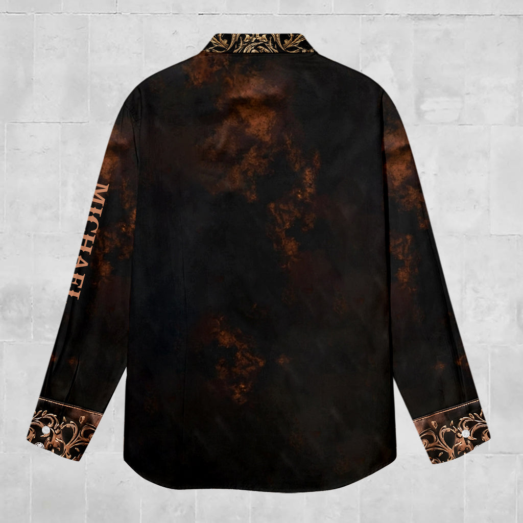 Totenkopf-Cowboy – Personalisiertes Totenkopf-Hemd