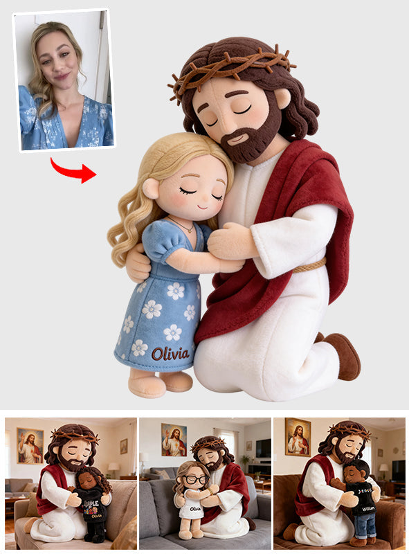 Christian Comfort – Personalisiertes Christian Premium-Kunstfellkissen