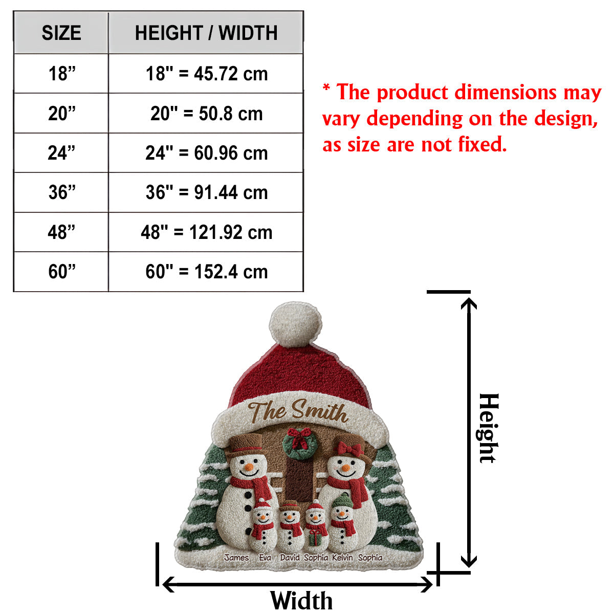 Our Family - Personalized Family Non-Slip Tufted Rug