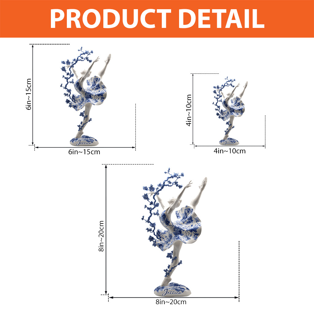 Ballet Dancer Ballerina Gift - Personalized Ballet Custom Shaped Acrylic Plaque