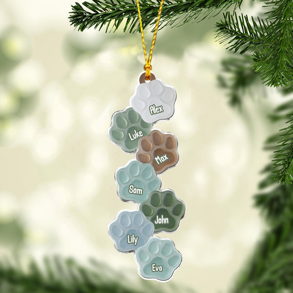 Lovely Paws Dogs Cats Pets Lovers - Personalized Dog Ornament